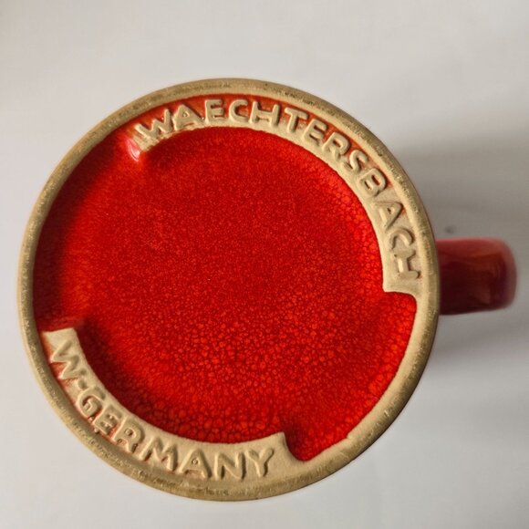 Waechtersbach West Germany Red Ceramic Coffee Mug Tea Cup - Picture 8 of 16